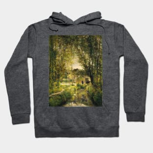 Landscape with a Sunlit Stream Hoodie